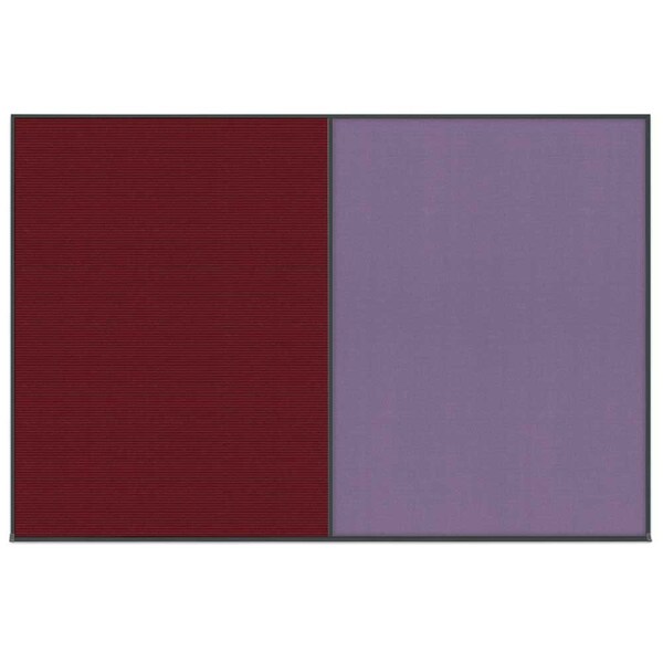 Enclosed Corkboard, 1 Door, 60"x36", 4" Fra, UV3403-SATIN-BLACK